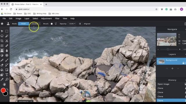 Pixlr Free, Online Image Editing: Clone Tool смотреть онлайн