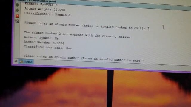 Atomic Number Descriptor using JAVA смотреть онлайн