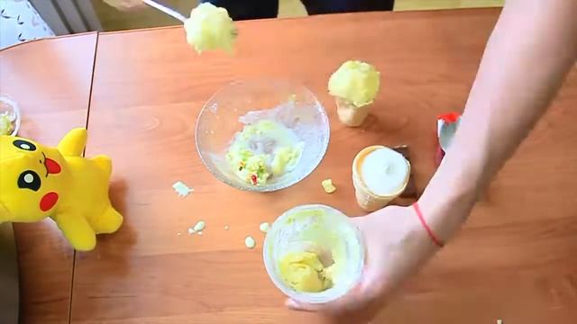 DIY - МОРОЖЕНОЕ ПИКАЧУ ЗА 2 МИН.. КАК СДЕЛАТЬ ЕГО ДОМА ? смотреть онлайн