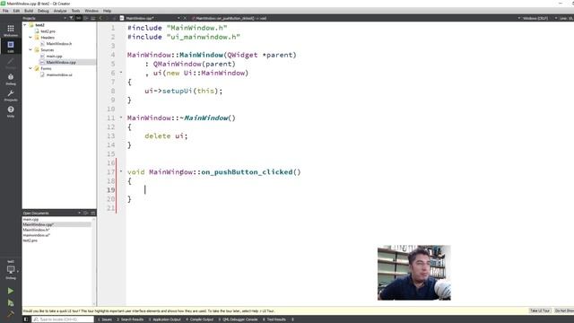 Qt C++ Hola Mundo pushButton y label смотреть онлайн