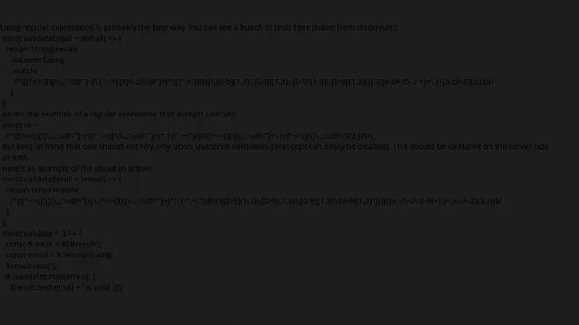 How can I validate an email address in JavaScript? смотреть онлайн
