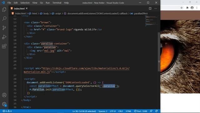 How to create Parallax Scrolling Effects using Materialize CSS смотреть онлайн