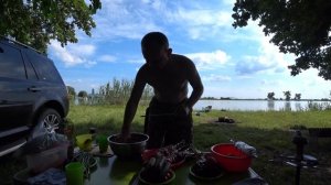 Отдых на рыбалке с женой на Троицу