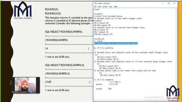 sql | mysql | single row function |numeric function |maths function |part-1 смотреть онлайн