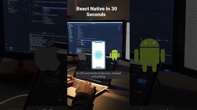 React Native In 30 Seconds ? #reactnative #react #android #java #ios #kotlin #coding #field смотреть онлайн