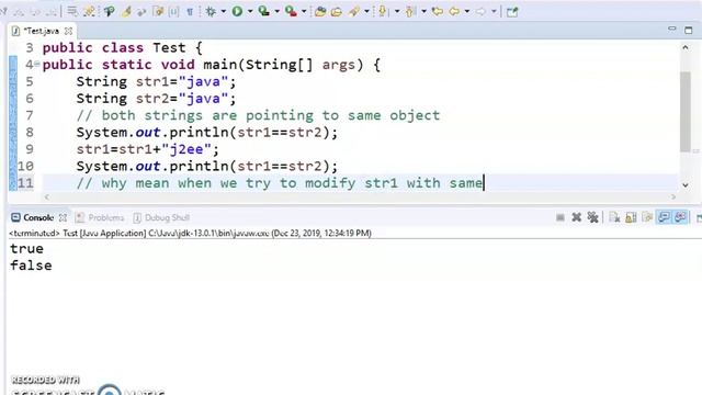 java program to prove that strings are immutable in java смотреть онлайн