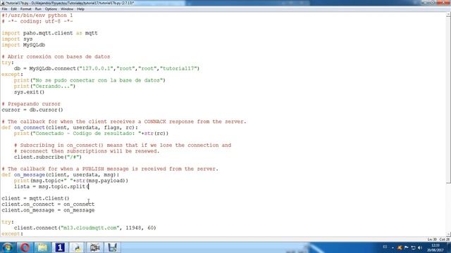 Tutorial #17 ESP8266 (Parte7) – Integrar MQTT con MySQL usando Python (Parte B) смотреть онлайн