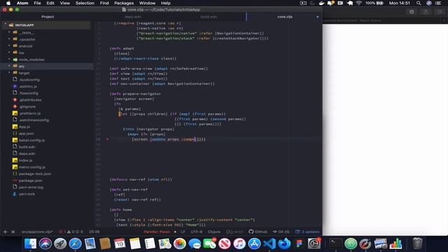 ClojureScript + React Native - Basic App Setup смотреть онлайн