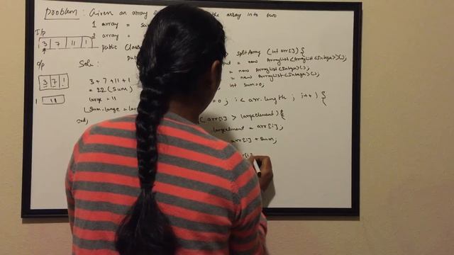 Split the array into two , 1st contains the sum of n-1 numbers, 2nd array with all the n-1 elements смотреть онлайн