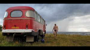 22. НА ЧУДСКОМ ОЗЕРЕ В АВТОДОМЕ ПАЗ 3201