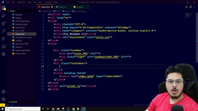 I Created Windows 11 Using HTML, CSS & JavaScript ?? смотреть онлайн