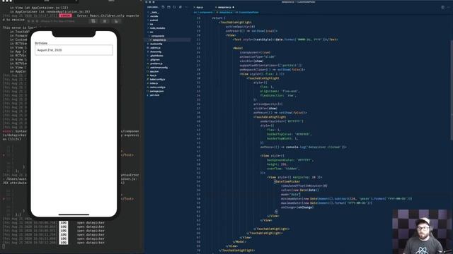 Create a Custom React Native Datepicker смотреть онлайн