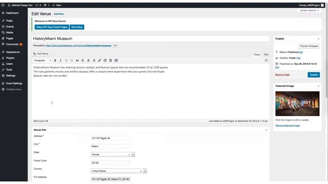 WP Easy Events WordPress Plugin - Introduction смотреть онлайн