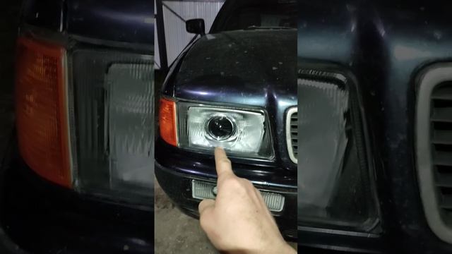 фары Ауди 80 В4 би галоген смотреть онлайн