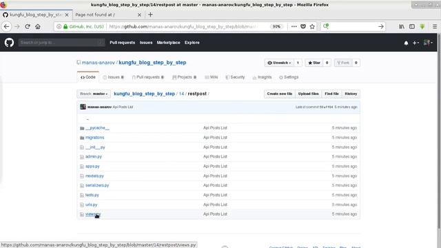14 of 31. Django+Android tutorial. Create Blog. Api Posts List смотреть онлайн