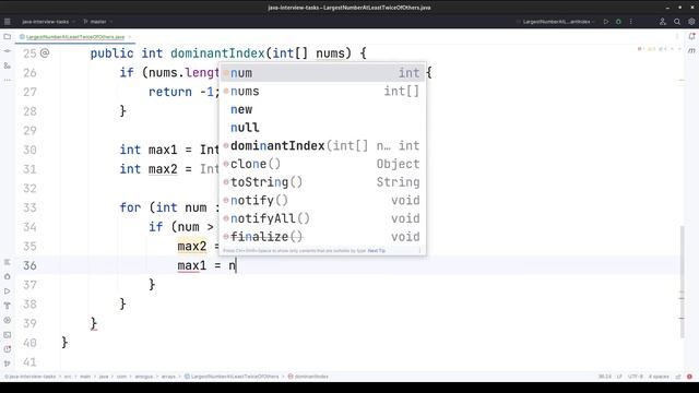 Leetcode #30 | Решение 747. Largest Number At Least Twice of Others смотреть онлайн