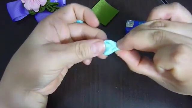 Flores kanzashi Pequeñas para Decorar Moños,Small kanzashi flowers to decorate bunches смотреть онлайн