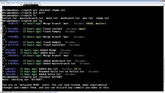 Git 07 - How merges work, chunks смотреть онлайн