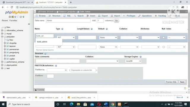 Cara Membuat Primary Key pada PHPmyadmin смотреть онлайн