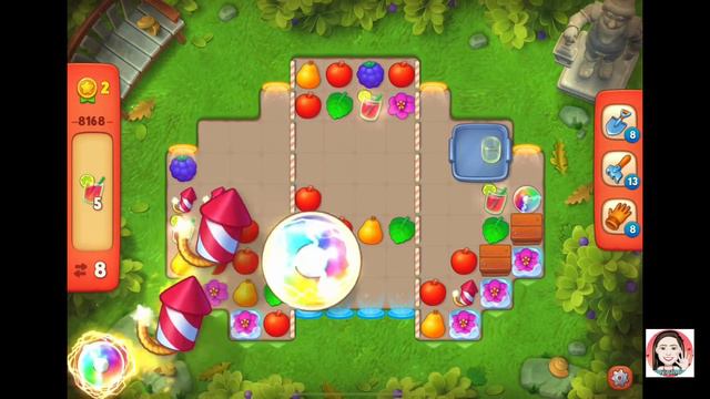 Gardenscapes Level 8168 HD    ✅✅✅/5   Medium Level