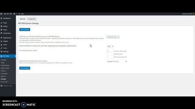 Configure WP-CRM System Basic Settings смотреть онлайн