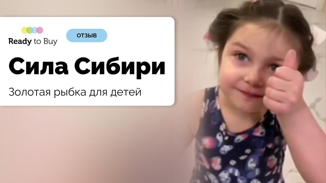 Золотая рыбка для детей, самый главный клиент доволен, магазин Сила Сибири на Ready to Buy смотреть онлайн