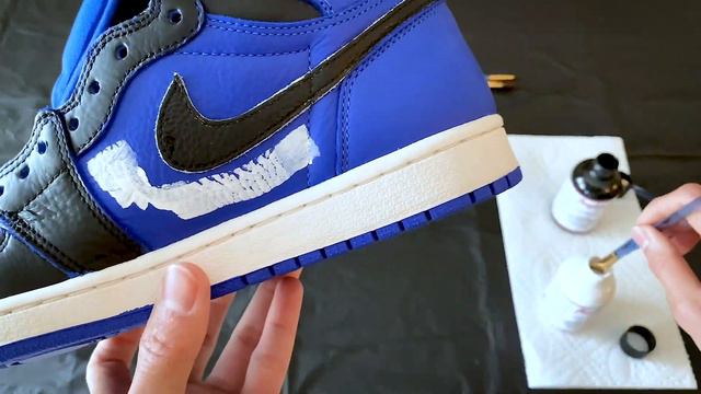 "LIT" CUSTOM Jordan 1 Fragment/Royal Black Toe (SATISFYING) смотреть онлайн