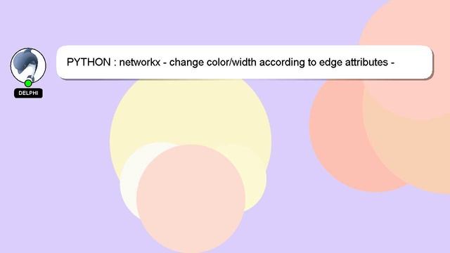 PYTHON : networkx - change color/width according to edge attributes - inconsistent result смотреть онлайн