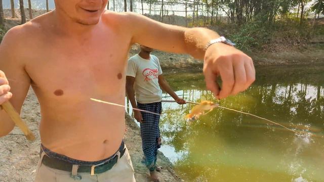 Пасха, рыбалка на пруду у Шакабуля смотреть онлайн