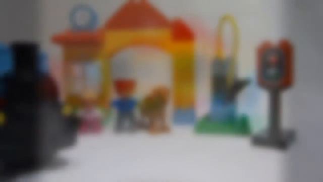 Видео для детей. Поезд Лего. Поезд Лего Дупло. LEGO My First Train 10507 Duplo Steam Train смотреть онлайн