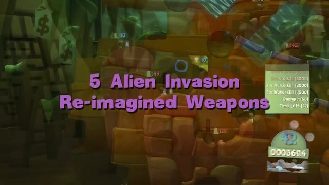 Worms Battlegrounds: Alien Invasion DLC [PS4] смотреть онлайн