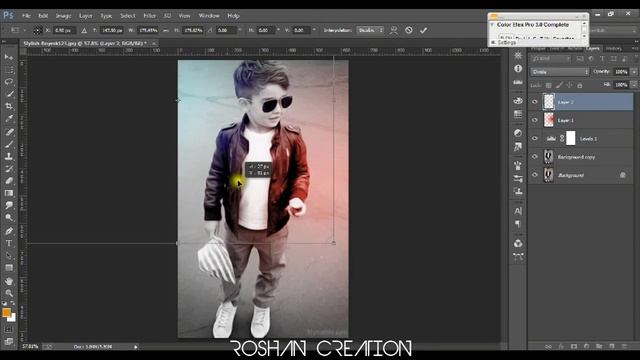 Photoshop Tutorial | Stylish Photo Editing with PNG's simple editing | Roshan Creation смотреть онлайн