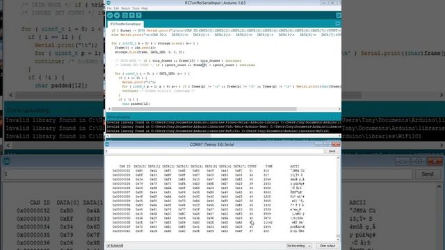 CANbus reverse engineering with teensy смотреть онлайн