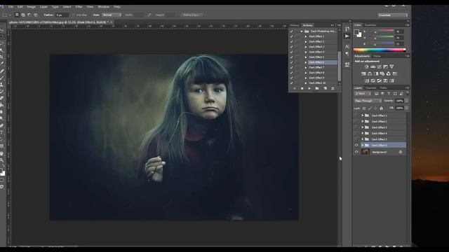 Dark Photography Photoshop Actions смотреть онлайн