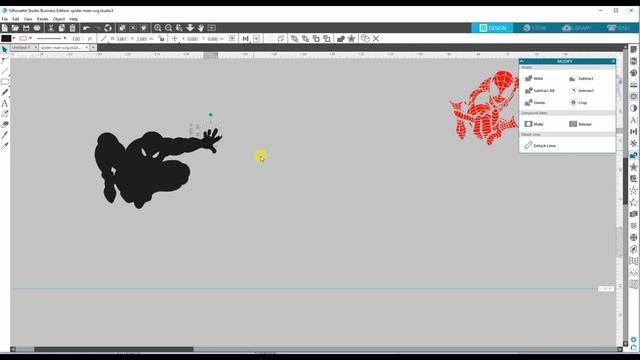 How to prepare a large image in the Silhouette software. смотреть онлайн