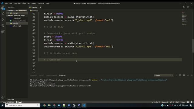 Project 4: Indian Railways Announcement Software | Python Tutorials For Absolute Beginners #124 смотреть онлайн
