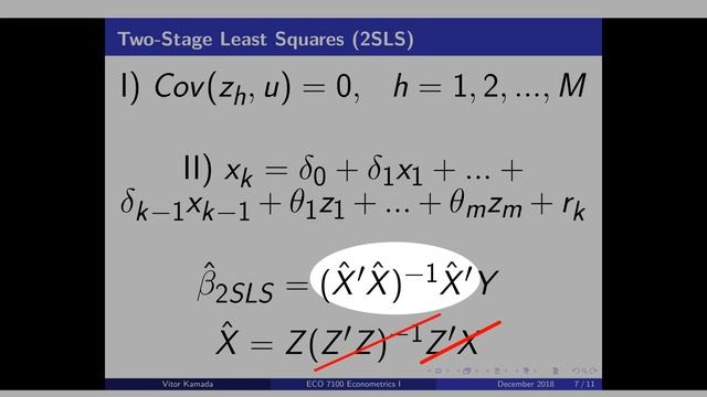 12.3) Two-Stage Least Squares (2SLS) смотреть онлайн