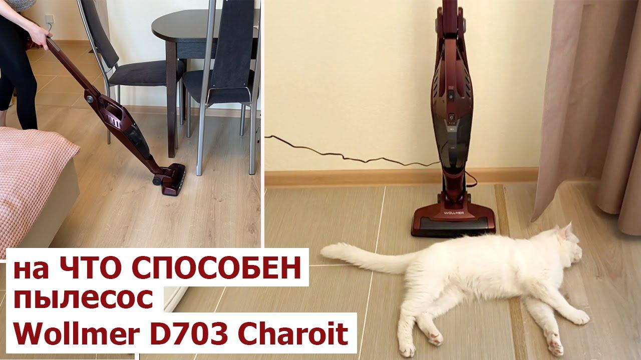 Беспроводной пылесос Wollmer D703 Charoit. НА ЧТО ОН СПОСОБЕН?! ОБЗОР и ТЕСТ смотреть онлайн