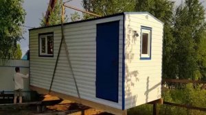 Как установить бытовку на дачу
