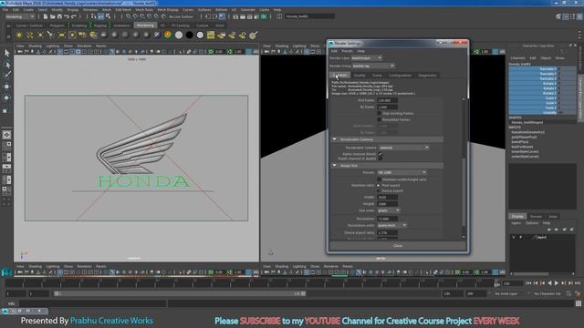 Maya 2016 Tutorial | Animated Honda Logo - PART 5 - Rendering смотреть онлайн