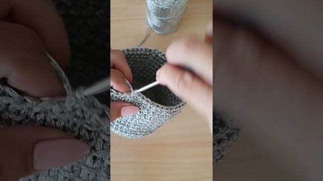 Плотный узор для корзинок или сумок. смотреть онлайн