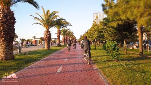 Coastal Scenery: Batumi Airport to Sea Port | Cycling through Adjara смотреть онлайн