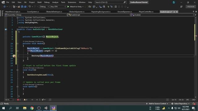 19. Fix game bugs | Make a full Endless Runner Game to learn Unity. смотреть онлайн