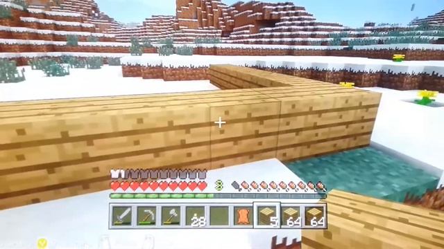 Новогоднее выживание в Minecraft Xbox 360 Edition #2 "Строим дом" смотреть онлайн