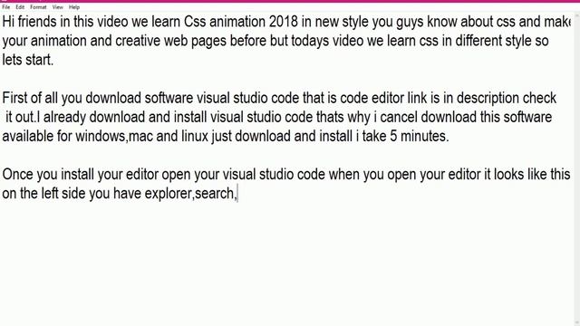 Css animation 2018 in visual studio code part 1 смотреть онлайн