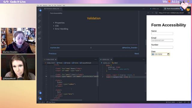 Accessible Forms with Martine Dowden | We ❤️ A11y смотреть онлайн