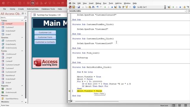 Use the DoEvents Command to Yield Execution to Other Processes During Loops in Microsoft Access смотреть онлайн