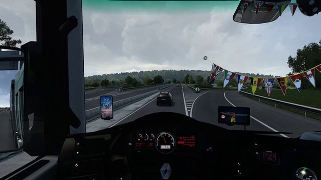 Euro Truck Simulator 2 | ETS2 1.47 | Renault Magnum Legend | Bourges (F) to Nantes (F) смотреть онлайн