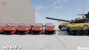 ПОЛИЦЕЙСКИЙ ТАНК против 11 MATIZ DAEWOO CARS 50 KmH CRASH TEST!  Драйв BeamNG
