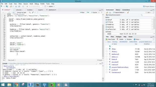 4 - Crear y Manipular DataFrames en R-Rstudio - Using the Data Frame in R смотреть онлайн